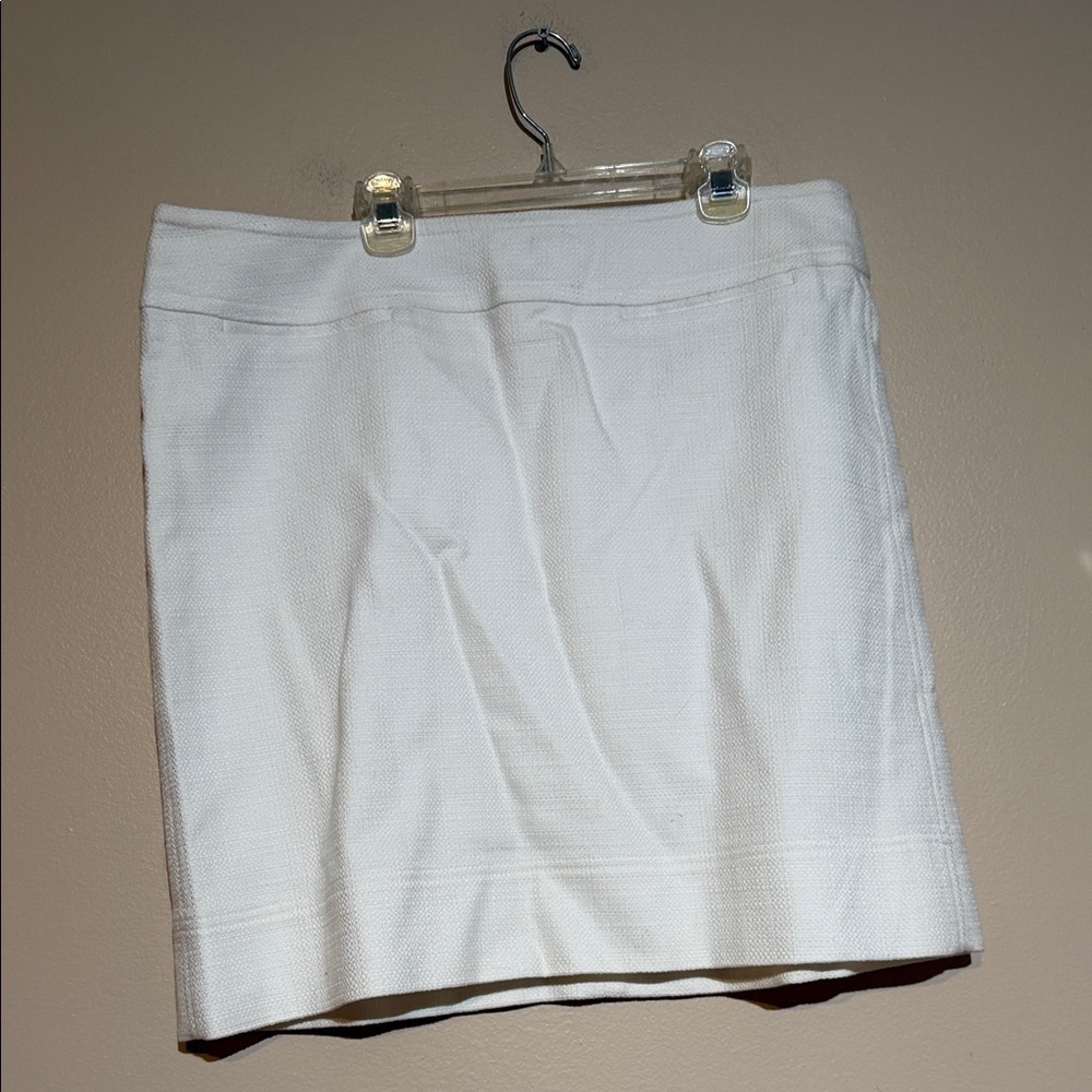Talbots Classic White Mini Skirt